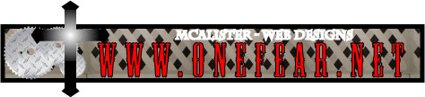 www.ONEFEAR.net Web Banner